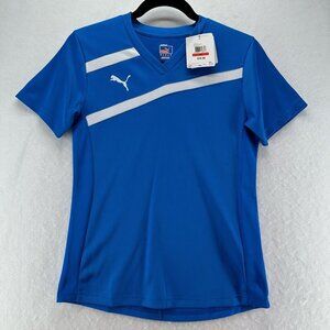 PUMA Top Womens Size XS Sport Lifestyle Esito Jersey Performance Training Blue